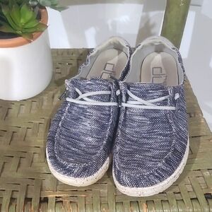 Hey Dude Womens Wendy Sox Dark Gray Slip On Lightweight Shoe Sneaker Size 7